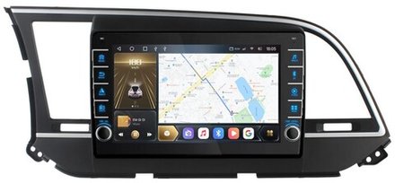 Магнитола для Hyundai Elantra 2016-2018 - Kuberg OL-9708 (кнопки и крутилки), Android 12, TS10,  CarPlay, 4G SIM-слот