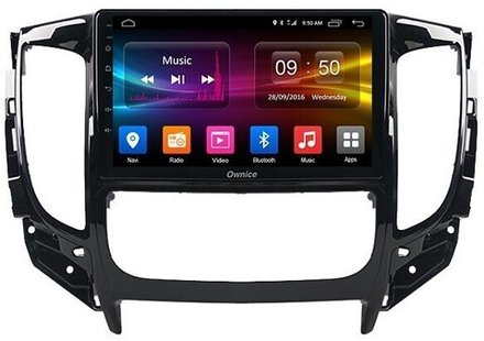 Магнитола для Mitsubishi L200 5 2015-2019 (климат), Pajero Sport 3 2016-2023 (МКПП), FIAT Fullback - Kuberg OL-9567-2 QLed, Android 12, TS10, CarPlay, 4G SIM-слот