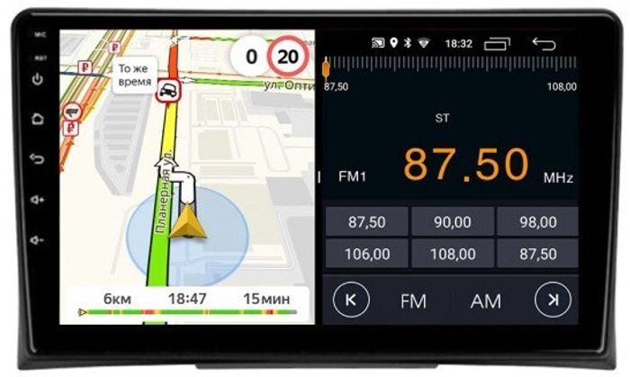Магнитола для Volkswagen Multivan T5 2003-2015 - Parafar PF051LUX2FHD на Android 13, 8-ядер, 2Гб+32Гб, CarPlay, 4G SIM-слот