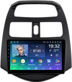 Магнитола для Chevrolet Spark M300 2009-2022, Ravon R2 (рамка матовая) - Teyes CC2 PLUS монитор 9" QLED, Android 10, Быстрая, SIM-слот