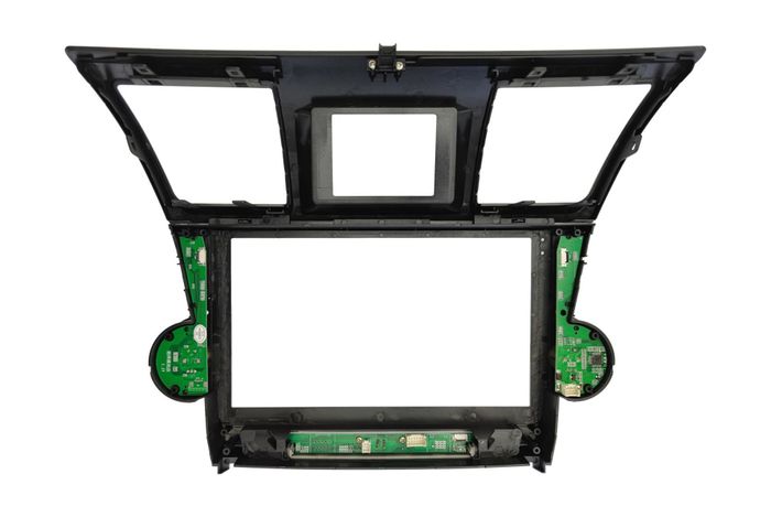 Комплект рамки с разъёмами 10" +can Toyota Highlander U40 2010-013(крутилки кнопки)