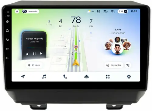Магнитола для Jeep Wrangler 4 JL 2018+ - Teyes CC4L монитор 9" IPS на Android 14, Быстрая, Snapdragon 662, CarPlay, 4G SIM-слот