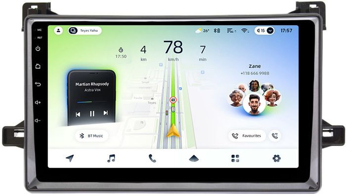 Магнитола для Toyota Prius 50 2015-2018, PHV 2017+ - Teyes CC4L-DTS монитор 9" IPS, Android 14, Быстрая, Snapdragon 662, CarPlay, 4G SIM-слот