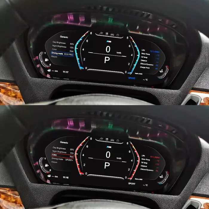 Электронная панель приборов BMW X6 E71 2008-2014 - 1296 с LCD / ЖК 12.3" экраном QLED