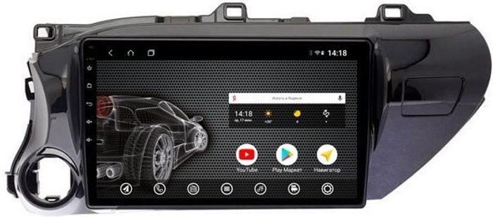 Магнитола для Toyota Hilux 8 2015-2023+ - AK501R10-MTK Android 10, 8-ядер, 2Гб-32Гб