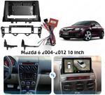 Магнитола для Mazda 6 2002-2007 (вместо верхнего бардачка) - Kuberg SF-9506-B QLed, Android 12, Быстрая, CarPlay, 4G SIM-слот