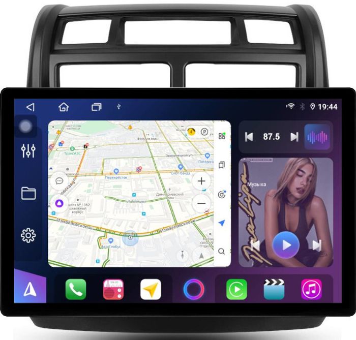 Магнитола для KIA Sportage 2 2008-2010 - FarCar BX877 монитор 13" 2K QLED на Android 13, Быстрая, CarPlay, 4G SIM-слот