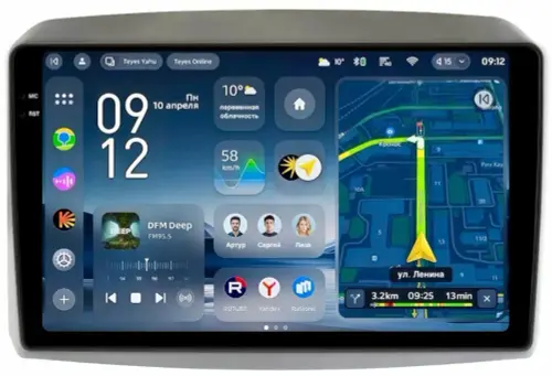 Магнитола для KIA Sorento Prime UM 2015-2020 (рамка-накладка) - Teyes CC4-PRO монитор 10.36" 2K QLED на Android 13, Snapdragon 778G, ИИ, CarPlay, DSP, 4G SIM-слот