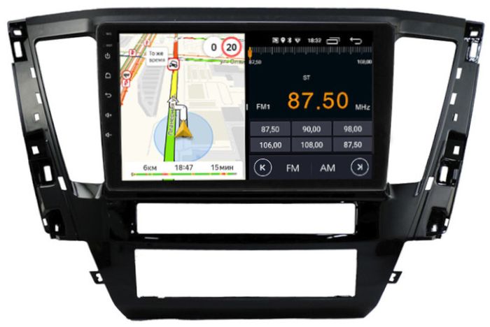 Магнитола для Mitsubishi Pajero Sport 3 2020-2024, Montero Sport - Parafar PF238FHD на Android 13, CarPlay, 4G SIM-слот