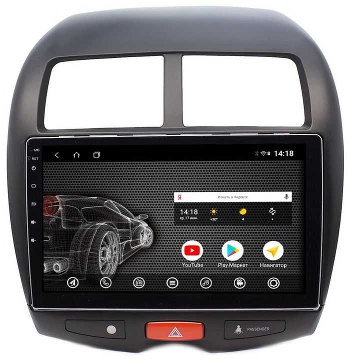 Магнитола для Mitsubishi ASX, Peugeot 4008, Citroen C4 Aircross 2010-2016 - AK330R10-MTK Android 10