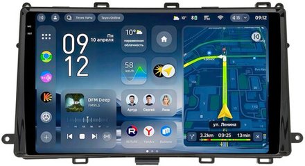 Магнитола для Toyota Corolla E180 2016-2018 (рамка-вставка, любая комплектация) - Teyes CC4-PRO монитор 9.5" 2K QLED на Android 13, Snapdragon 778G, ИИ, CarPlay, DSP, 4G SIM-слот