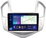Магнитола для Chevrolet Cruze 1 2012-2015 (рамка серебро) - Teyes CC3-2K QLed Android 10, Быстрая, SIM-слот, CarPlay
