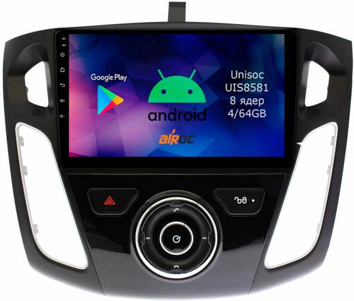 Магнитола для Ford Focus 3 2011-2019 (поддержка автопарковки) - Airok RM-1701 Android 12, 8-ядер, 4/64Гб, SIM-слот