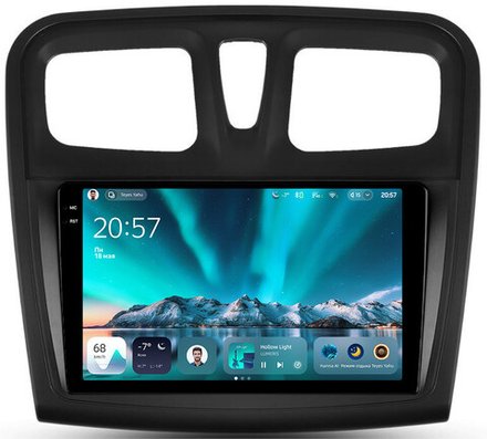 Магнитола для Renault Logan 2, Sandero 2 2014+ - Teyes CC4 монитор 9.2" 2K QLED на Android 14, Snapdragon 680, DSP, CarPlay, 4G SIM-слот