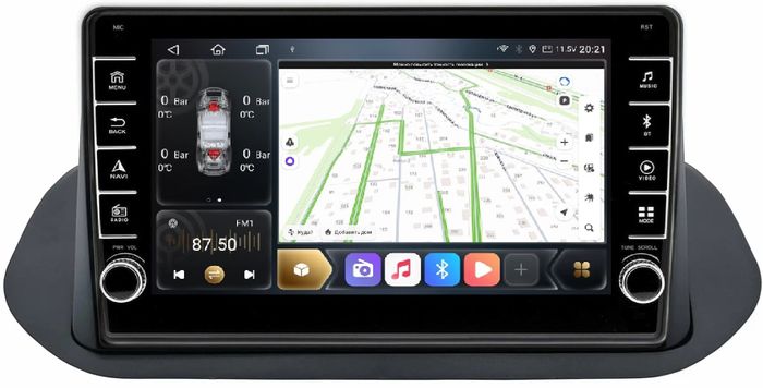 Магнитола для Nissan Rogue T33, X-Trail T33 2020+ - Kuberg SF-1670-B (кнопки и крутилки), Android 12, TS10, CarPlay, 4G SIM-слот