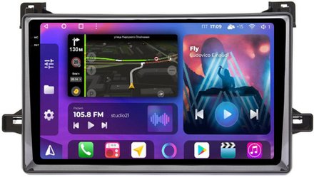 Магнитола для Toyota Prius 50, PHV 2015-2018 - FarCar BM9-2K-9528 монитор 9.5" 2K QLED на Android 14, TS10, 4+32Гб, CarPlay, 4G SIM-слот
