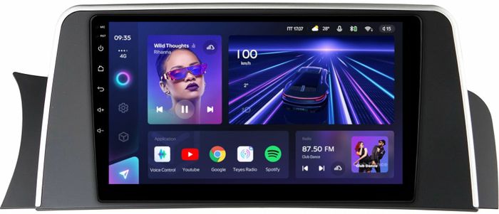 Магнитола для BMW X3 F25 2011-2014 CIC (рамка тип 1) - Teyes CC3 монитор 9" QLED на Android 10, ТОП процессор, 4Гб+32Гб, CarPlay, 4G SIM-слот