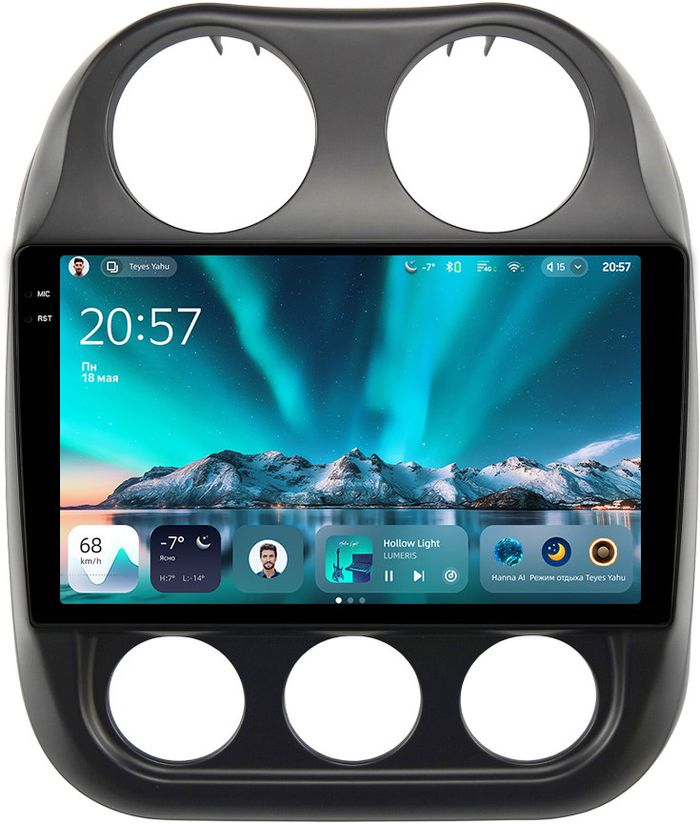 Магнитола для Jeep Compass 2011-2015 - Teyes CC4 монитор 10.36" 2K QLED на Android 14, Snapdragon 680, DSP, CarPlay, 4G SIM-слот