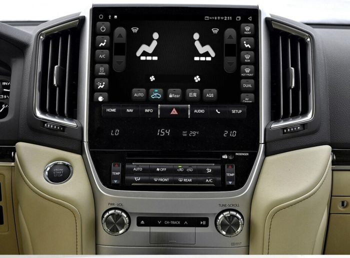 Магнитола для Toyota Land Cruiser 200 2007-2015 (с JBL и 360) - Kuberg ZF-1005FH дисплей 10.1" на Android 10, Быстрая, CarPlay, SIM-слот