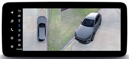 Магнитола для KIA Sportage 4 2018-2022 - Teyes LUX ONE 360 монитор 12.3" 2K QLED на Android 10, 6Гб+128Гб, CarPlay, 4G SIM-слот, 4 камеры в комплекте