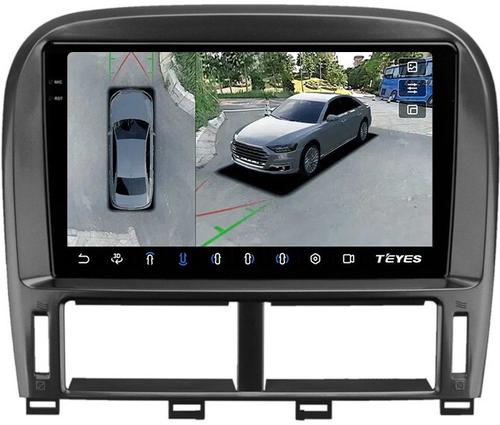 Магнитола для Lexus LS430 Toyota Celsior XF30 2000-2006 (ШГУ цветной) - Teyes CC3-2K-360 монитор 9.5" 2K QLED на Android 10, 6Гб+128Гб, CarPlay, 4G SIM-слот, 4 камеры в комплекте