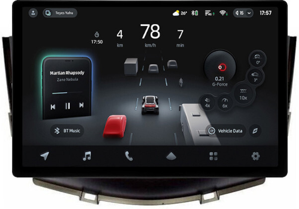 Магнитола для Lifan X60 2012-2016 - Teyes CC4-PRO монитор 13" 2K QLED на Android 13, Snapdragon 778G, ИИ, CarPlay, DSP, 4G SIM-слот