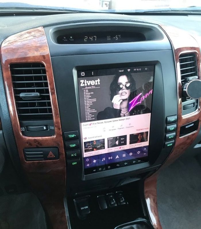 Магнитола для Lexus GX470 J120, Toyota Land Cruiser Prado 120 (климат на ШГУ) - Teyes TPRO 2 монитор 9.7" QLED в стиле "Тесла" на Android 10, TS10, 4G SIM-слот