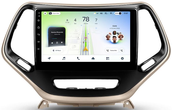 Магнитола для Jeep Cherokee 2014+ - Teyes CC4L монитор 10" IPS на Android 14, Snapdragon 662, CarPlay, 4G SIM-слот