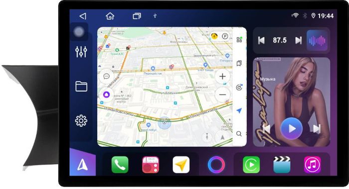 Магнитола для Mercedes-Benz C-класс W204 2011-2014 NTG 4.5/4.7 - FarCar BX877 монитор 13" 2K QLED на Android 13, Быстрая, CarPlay, 4G SIM-слот