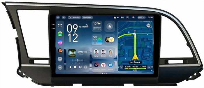 Магнитола для Hyundai Elantra 6 2016-2018 (без штатной КЗВ, рамка тип 1) - Teyes CC4-PRO монитор 9.5" 2K QLED на Android 13, Snapdragon 778G, ИИ, CarPlay, DSP, 4G SIM-слот