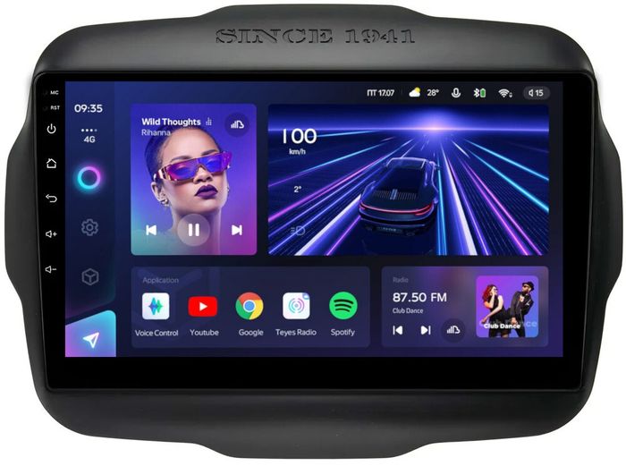 Магнитола для Jeep Renegade 2014-2021 - Teyes CC3 Android 10, ТОП процессор, 4/32 Гб, CarPlay, SIM-слот