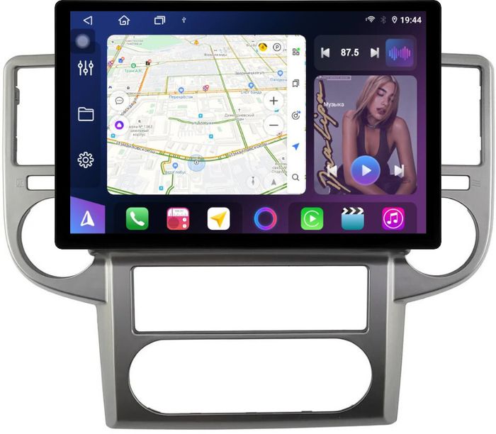 Магнитола для Nissan X-Trail T30 2003-2007 - FarCar BX877 монитор 13" 2K QLED на Android 13, TS10, 6+128, CarPlay, 4G SIM-слот