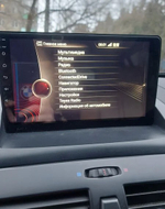 Магнитола для BMW X3 E83 2003-2010 - FarCar BM3034M монитор 9.5" QLED на Android 14, TS10, 4+32Гб, CarPlay, 4G SIM-слот