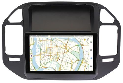 Магнитола для Mitsubishi Pajero 3, Montero 3 1999-2006 (рамка черная) - Vaycar VA47-1019-2K на Android 13, 8-ядер, 2K QLED, ТОП процессор, CarPlay, 4G SIM-слот