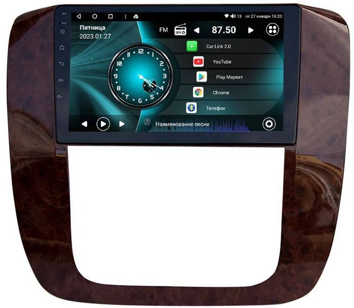 Магнитола для Chevrolet Tahoe 2006-2014 - Vaycar VA10-1175 (рамка под дерево) на Android 13, 4G SIM-слот
