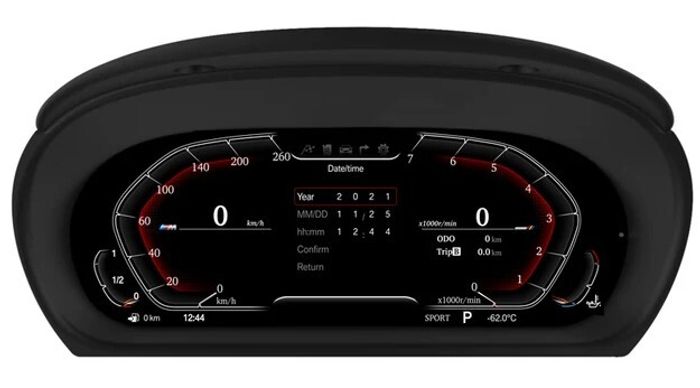 Электронная панель приборов BMW X1 E84 2009-2014 - 1293 с LCD / ЖК 12.3" экраном QLED