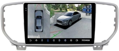 Магнитола для KIA Sportage 4 2018-2022 - Teyes CC3-2K-360 на Android 10, 2K QLED, 6Гб+128Гб, CarPlay, 4G SIM-слот, 4 камеры в комплекте