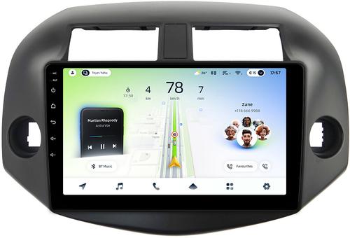 Магнитола для Toyota RAV4 3 2005-2012, Vanguard - Teyes CC4L монитор 10" IPS на Android 14, Быстрая, Snapdragon 662, CarPlay, 4G SIM-слот