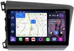 Магнитола для Honda Civic 9 седан 2012 левый руль - FarCar S400-TS18 монитор 9.5" QLED на Android 14, CarPlay, 4G SIM-слот