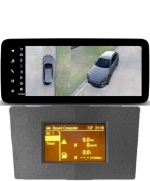 Магнитола для Opel Antara 2006-2015 (перенос БК вниз, серая) - Teyes LUX ONE 360 монитор 12.3" 2K QLED на Android 10, 6Гб+128Гб, CarPlay, 4G SIM-слот, 4 камеры в комплекте