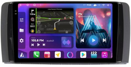 Магнитола для Mercedes-Benz R W251 2005-2015 - FarCar BM215M-2K монитор 9.5" 2K QLED на Android 14, TS10, 4+32Гб, CarPlay, 4G SIM-слот
