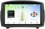 Магнитола для Ford Fiesta MK6 2012-2018 (голубой БК, рамка тип 2) - Teyes CC4L монитор 9" IPS на Android 14, Быстрая, Snapdragon 662, CarPlay, 4G SIM-слот
