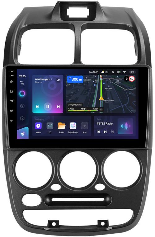 Магнитола для Hyundai Accent 2000-2011 (рамка 1 кнопка) - Teyes CC3L монитор 9" IPS на Android 10, CarPlay, 4G SIM-слот