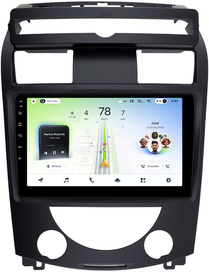 Магнитола для SsangYong Rexton 2 Y250 2007-2012 - Teyes CC4L монитор 10" IPS на Android 14, Snapdragon 662, CarPlay, 4G SIM-слот