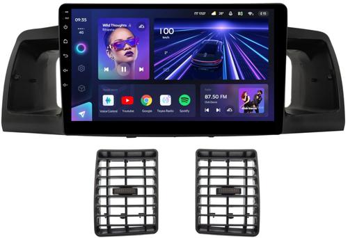 Магнитола для Toyota Corolla 120 2000-2007 (рамка черная с воздуховодами) - Teyes CC3L на Android 10, 8-ядер, CarPlay, 4G SIM-слот