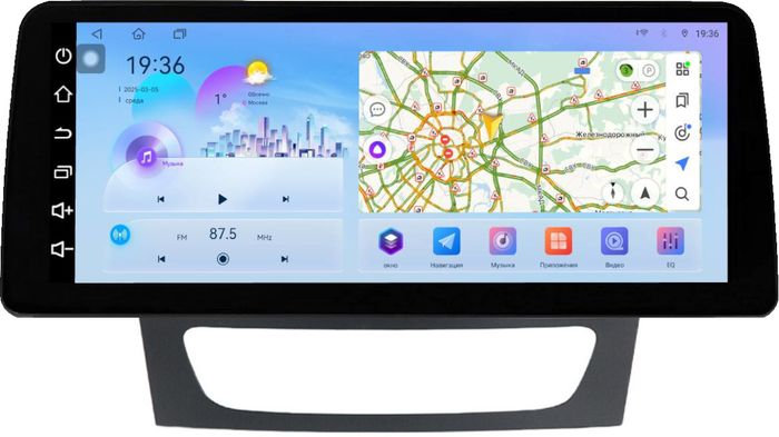 Магнитола для Mercedes-Benz E W211 2002-2010, CLS C219 - FarCar монитор 12.3" 2K QLED на Android 14, Быстрая, CarPlay, 4G SIM-слот