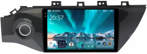 Магнитола для KIA Rio 4, Rio X-Line 2017-2020 (рамка с кнопкой) - Teyes CC4 монитор 9.2" 2K QLED на Android 14, Snapdragon 680, DSP, CarPlay, 4G SIM-слот