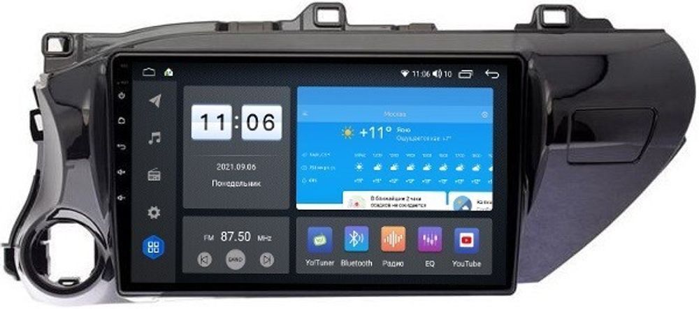Магнитола для Toyota Hilux 8 2015-2023+ - ZX501R10-7862 Android 10, ТОП процессор, SIM-слот