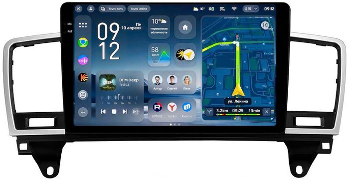 Магнитола для Mercedes-Benz ML W166, GL X166 2011-2015 - Teyes CC4-PRO монитор 9.5" 2K QLED на Android 13, Быстрейшая, Snapdragon 778G, ИИ, CarPlay, DSP, 4G SIM-слот