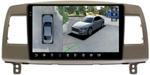 Магнитола для Toyota Mark II 110 2000-2004 (наверх, климат на ШГУ) - FarCar BX9-360-9110F2 монитор 9.5" 2K QLED на Android 13, Быстрая, CarPlay, 4G SIM-слот, 4 камеры в комплекте